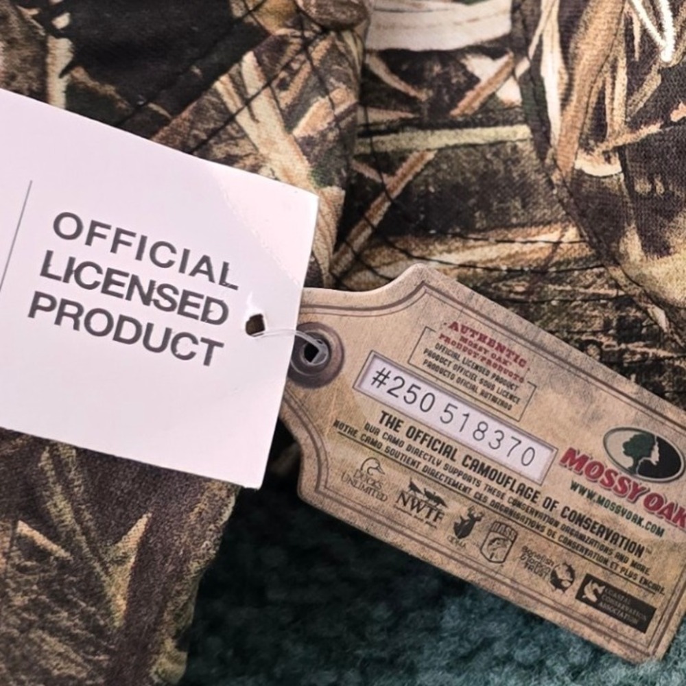 Ducks Unlimited Mens Mossy Oak Camo Baseball Cap Official Licensed Hunting NEW - Picture 4 of 8